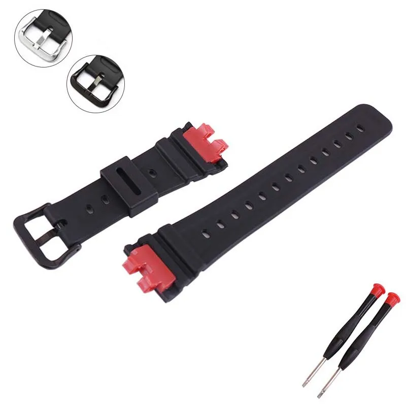 Accessori per cinturini per orologi in gomma da uomo e da donna compatibili con il cinturino sportivo casio GMW-B5000 piccolo cinturino sportivo in resina quadrata