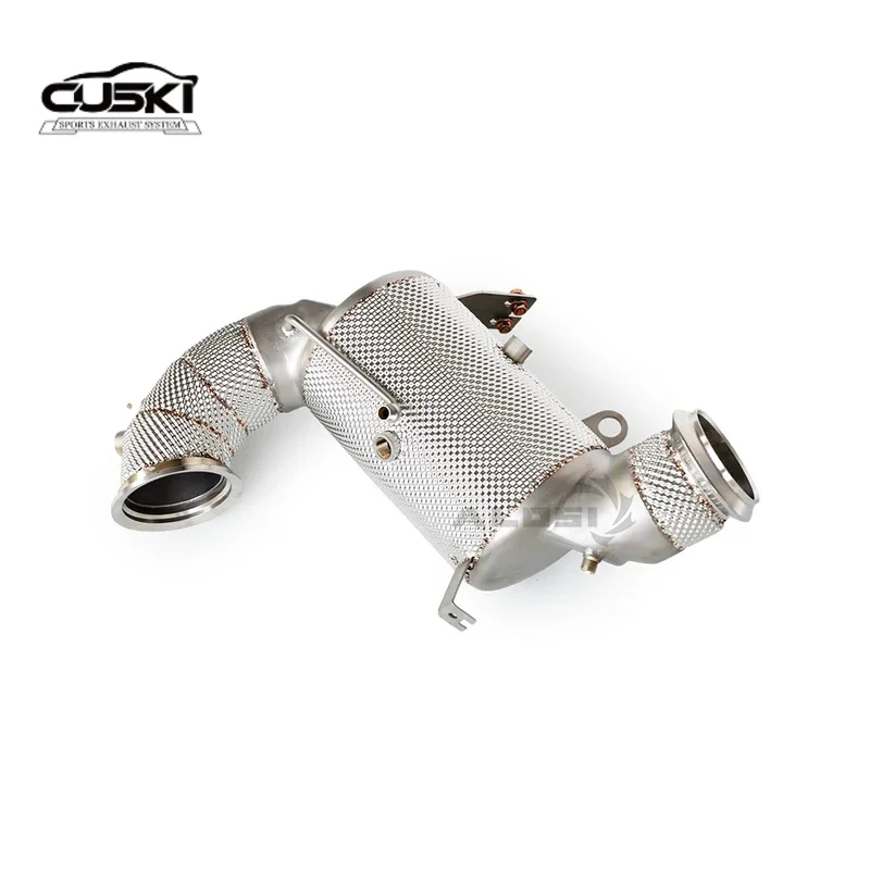 

Каталитическая выхлопная труба из нержавеющей стали, модернизированный аксессуар для Mercedes Benz A45/A45S AMG 2.0T 2020-2023