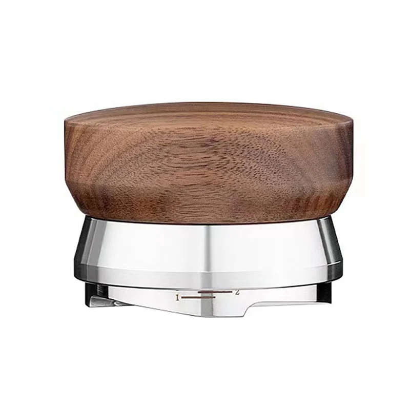 B47B-Espresso Leveler 304 Stainless Steel Coffee Distributor Adjustable Depth 4 Blade Base Espresso Distribution Tool