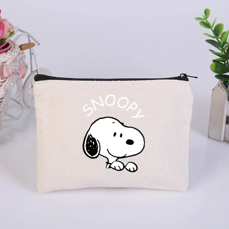 Kawaii Snoopies New Women Cosmetic Case Cartooon Travel Cosmetic Pouch Makeup Case School Teacher Pencil Case Trendy Purse 2024