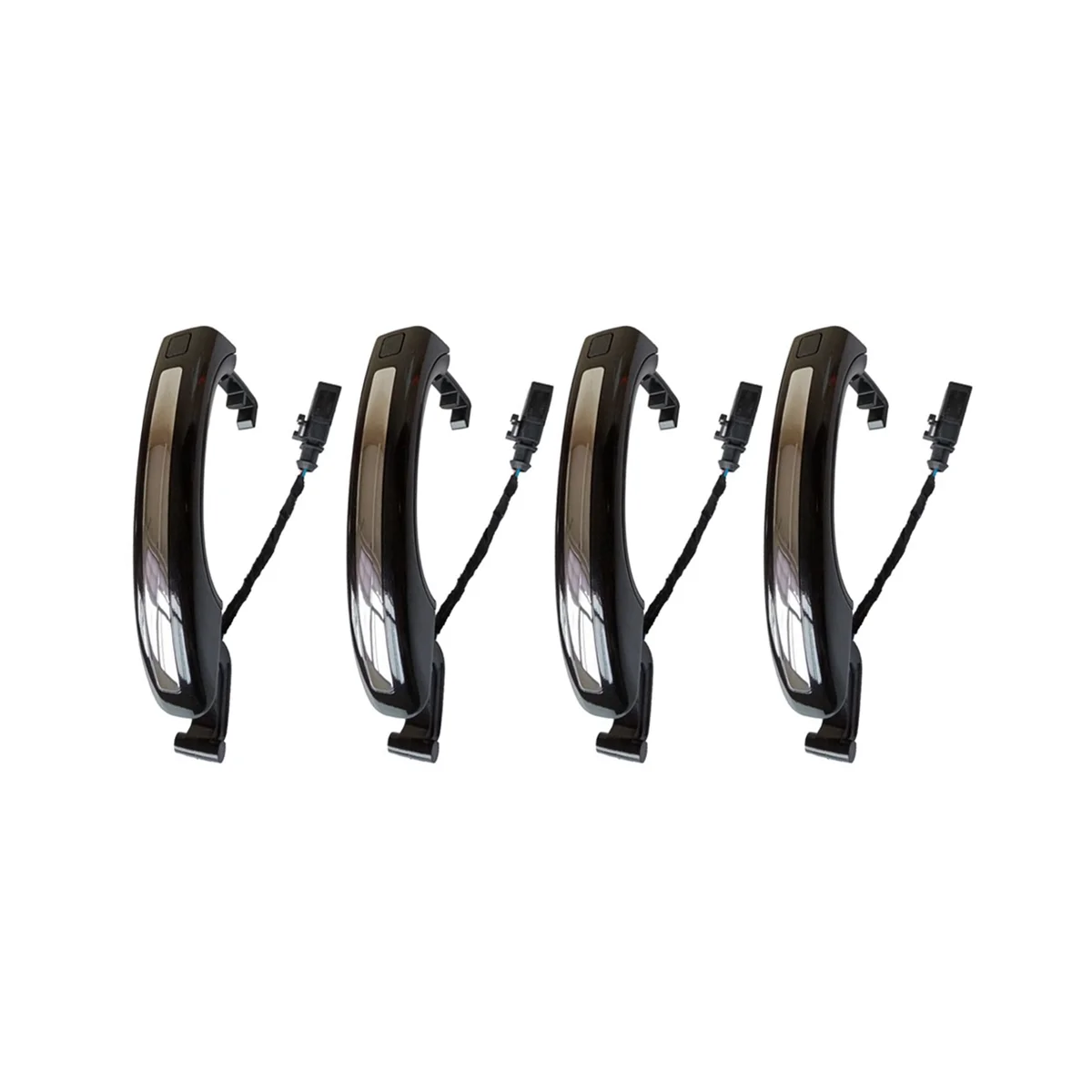 

4Pcs Car Black Smart Sensor Exterior Door Handle for Q7 2007-2015 4L0837205A 4L0837205B 4L0837207A