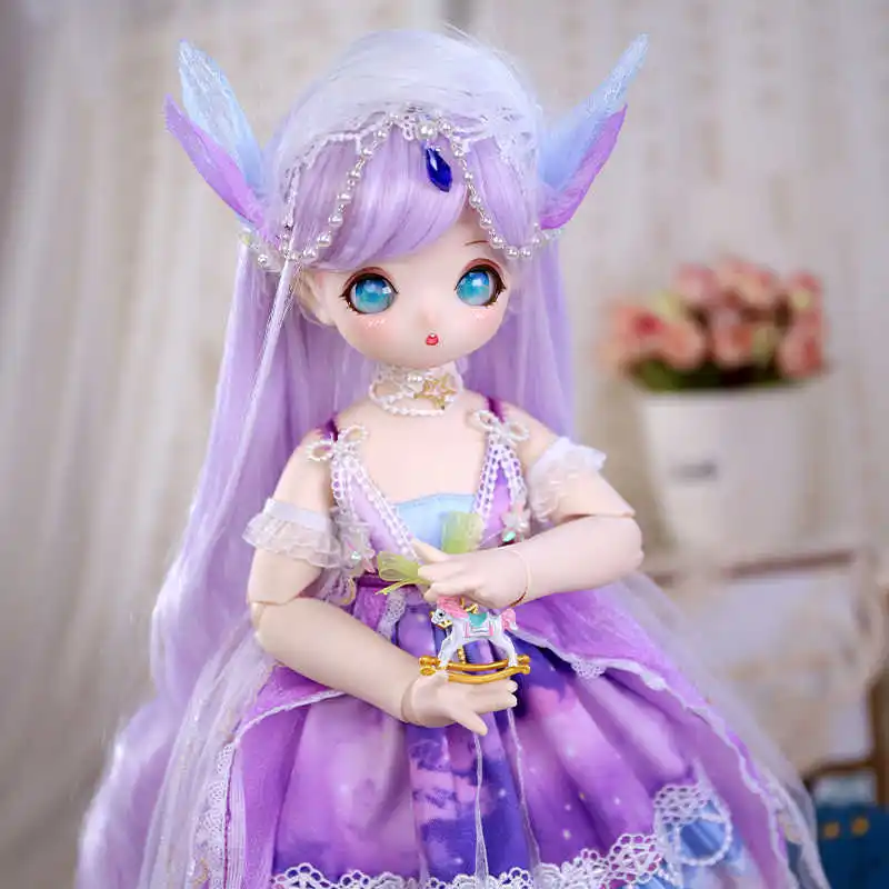 Auf Lager Dream Fairy 1/4 Kawaii 16-Zoll-Puppe mit Kugelgelenk, komplettes Set mit Studentenuniform, Bjd Msd, DIY-Sammlung, Spielzeug für Mädchen