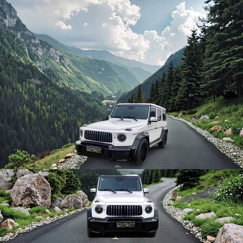 STLF For Mercedess-Benzs G-Class G63 (W464/W463A) Brabs G900 Body Kit  Dry Carbon Fiber Set with Front Lip, Main Grill
