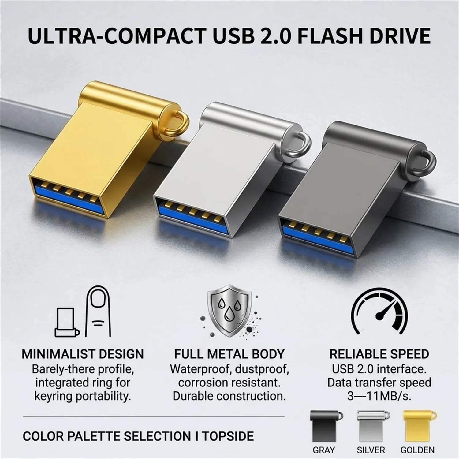 Super Super Mini 32GB Pendrive Metal USB Flash Drive 8gb 16GB 32GB 64GB 128GB Pen Drive Usb 2.0 Tiny Memory Stick Business Gift ﻿ - Aliexpress Deal