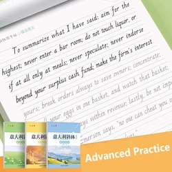 New Italy English Italic Font Calligraphy Book Practice Copybook Handwriting Copy Book Learn English for Adults Student Beginner