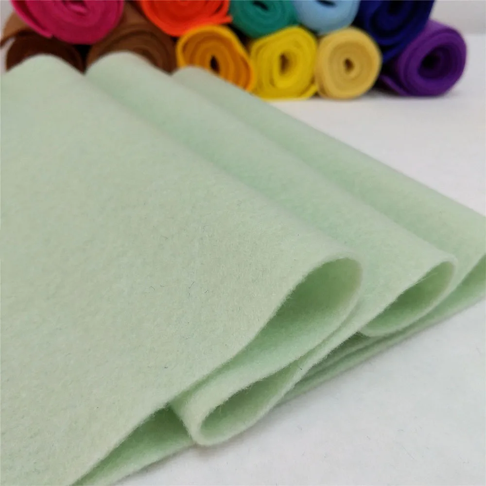 20x90cm veelkleurige zachte vilten stof niet-geweven vilten stof vel patchwork diy naaien pop ambachtelijke accessoires materiaal 1,4 mm dik