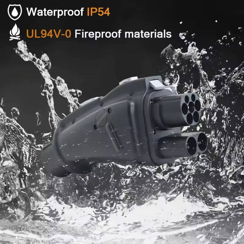 CCS2 إلى CHAdeMO تيار مستمر شحن سريع 250A EV محول لشاحن CCS2 إلى محطة شحن تيار مستمر للسيارة الكهربائية CHAdeMO للسيارة اليابانية