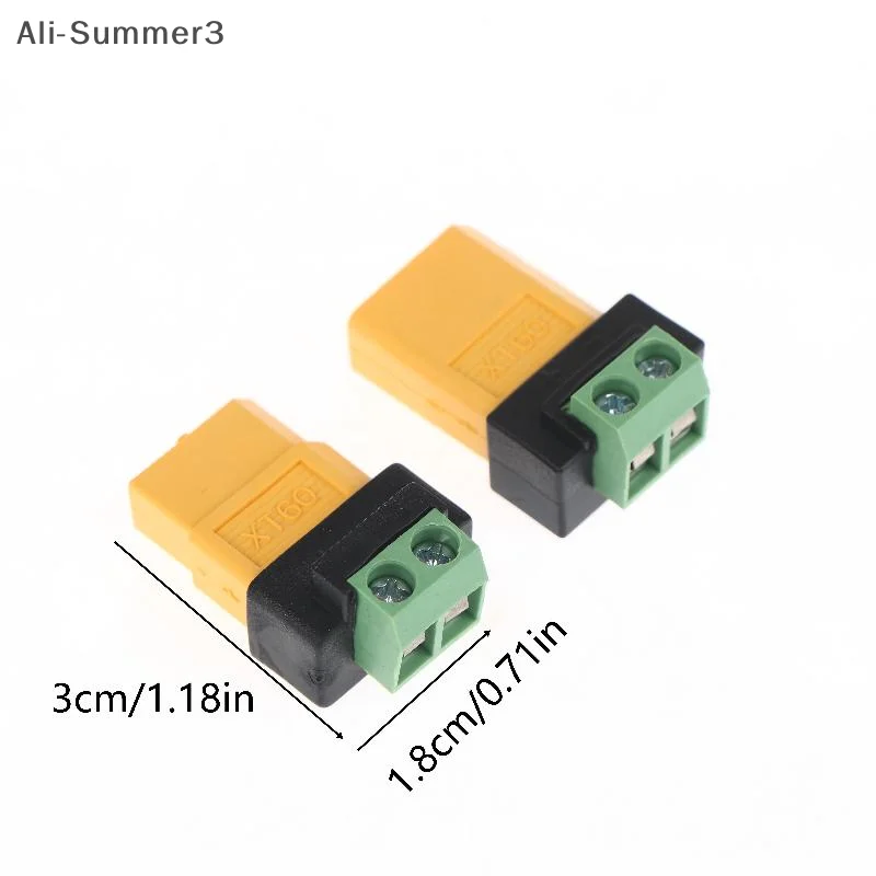 XT60 Male Female To 2Pin Terminal Adapter Solderless Charging Connector For UAV Balance Charger Solar Panel Model Devices