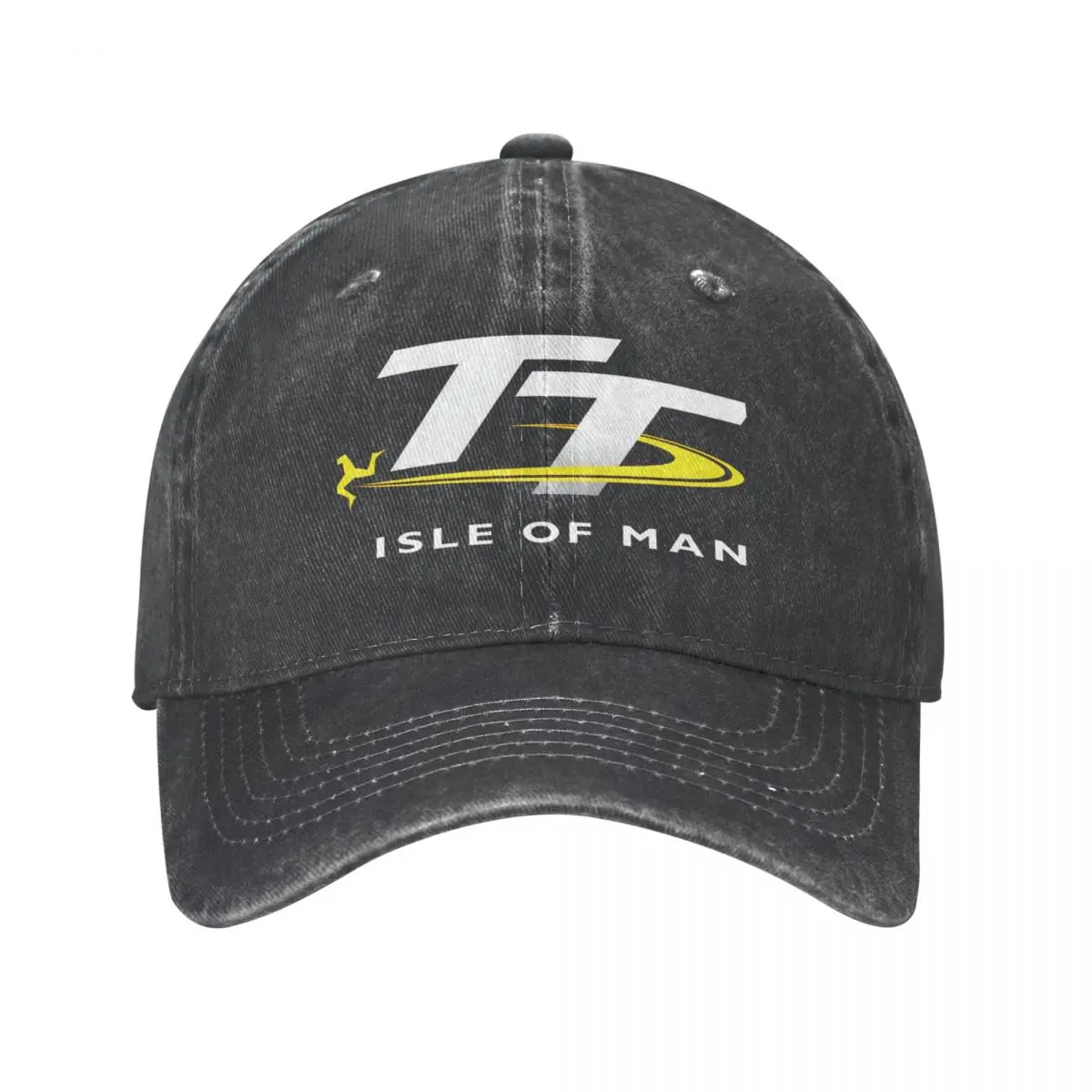 Isle Of Man Denim Baseball Cap TT Races Couple Printed Hip Hop Hats Spring Cute Gym High Quality Baseball Caps