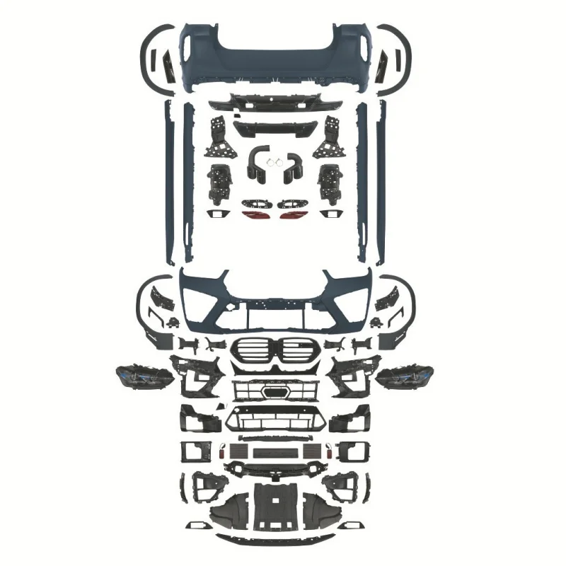 

Подходит для BMW X6 Old to New Body Kit G06 Early to 23. Модель X6 MF96 Передний и задний бампер Комплект фар
