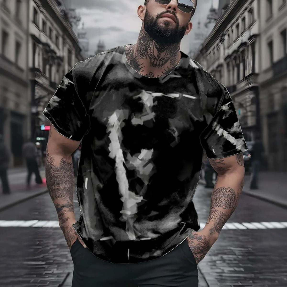 Condition Vuarnet ski poster Poster New Arrival Fashion Men's Short Sleeve All-Over Print T-Shirt Unique All-Over Print Design f