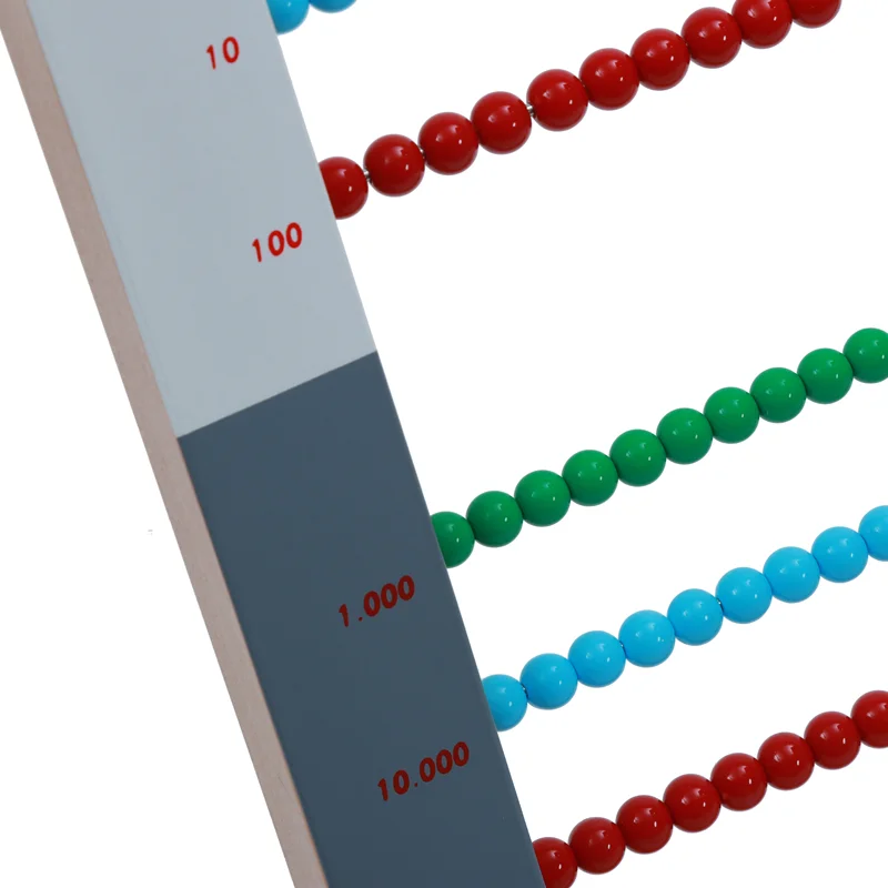 Montessori Wiskundige Materialen Grote Kraal Frame Abstractie Leermiddelen Houten Telraam Spel Educatief Speelgoed Leermiddelen