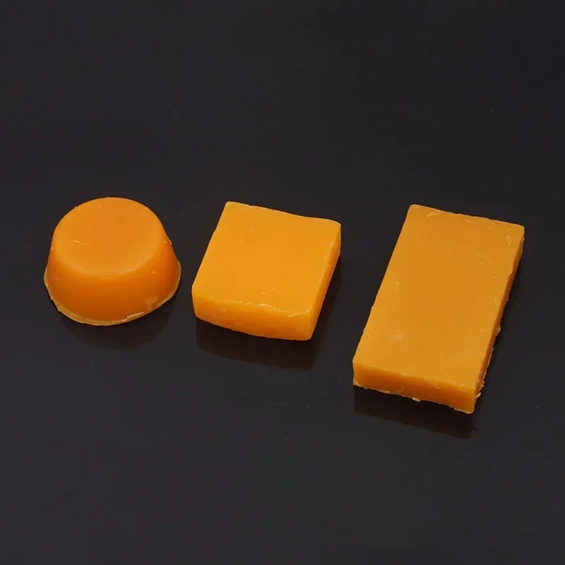 Thread Line Wax Sewing Supplies DIY Tool Rectangle, Orange Beeswax Block, Beeswax Leather Craft Waterproof and Moistureproof