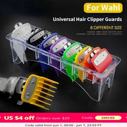 8pcs/10pcs universal cabelo clipper limite pente guia anexo conjunto para wahl clippers cabelo clipper pentes cabelo corte guia pente