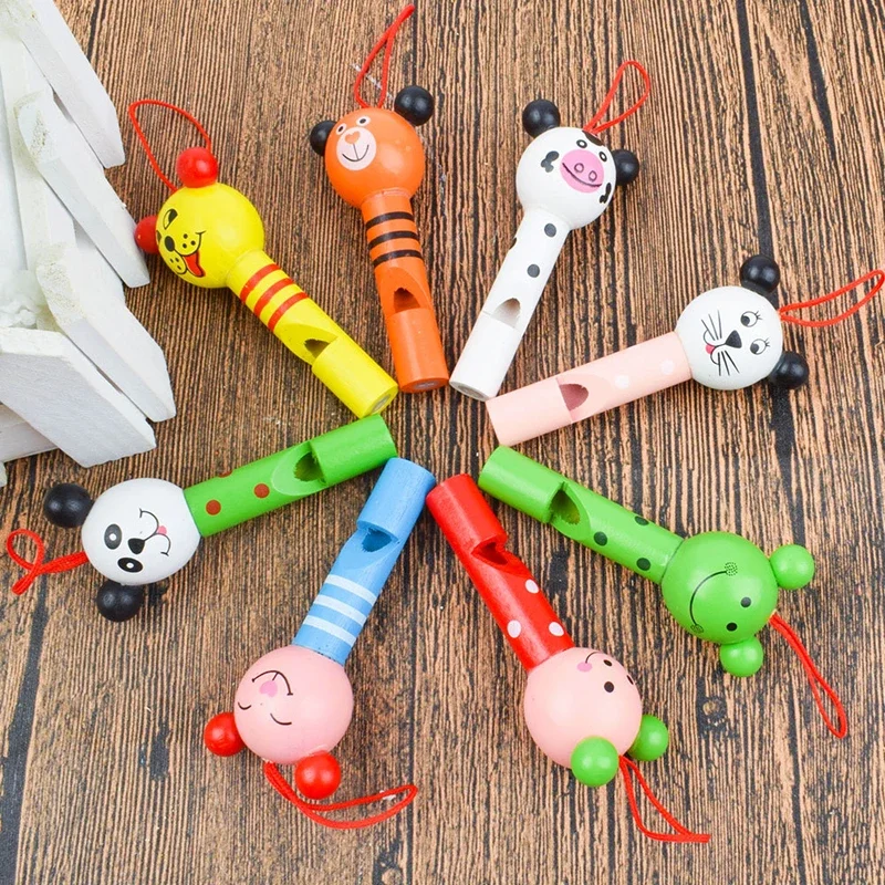 1Pc Nette Tiere Holz Lippen Pfeifen für Kinder Kinder Kleine Horn Kinder Geburtstag Dekoration Partei Liefert Bad Spielzeug Geschenk spielzeug