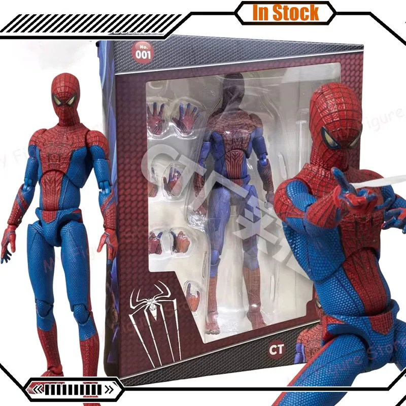 CT Toys Spiderman Mafex 001 Peter Parker Andrew Garfield Figure Shf Spiderman The Amazing Spider-Man Action Figure Toy Gift