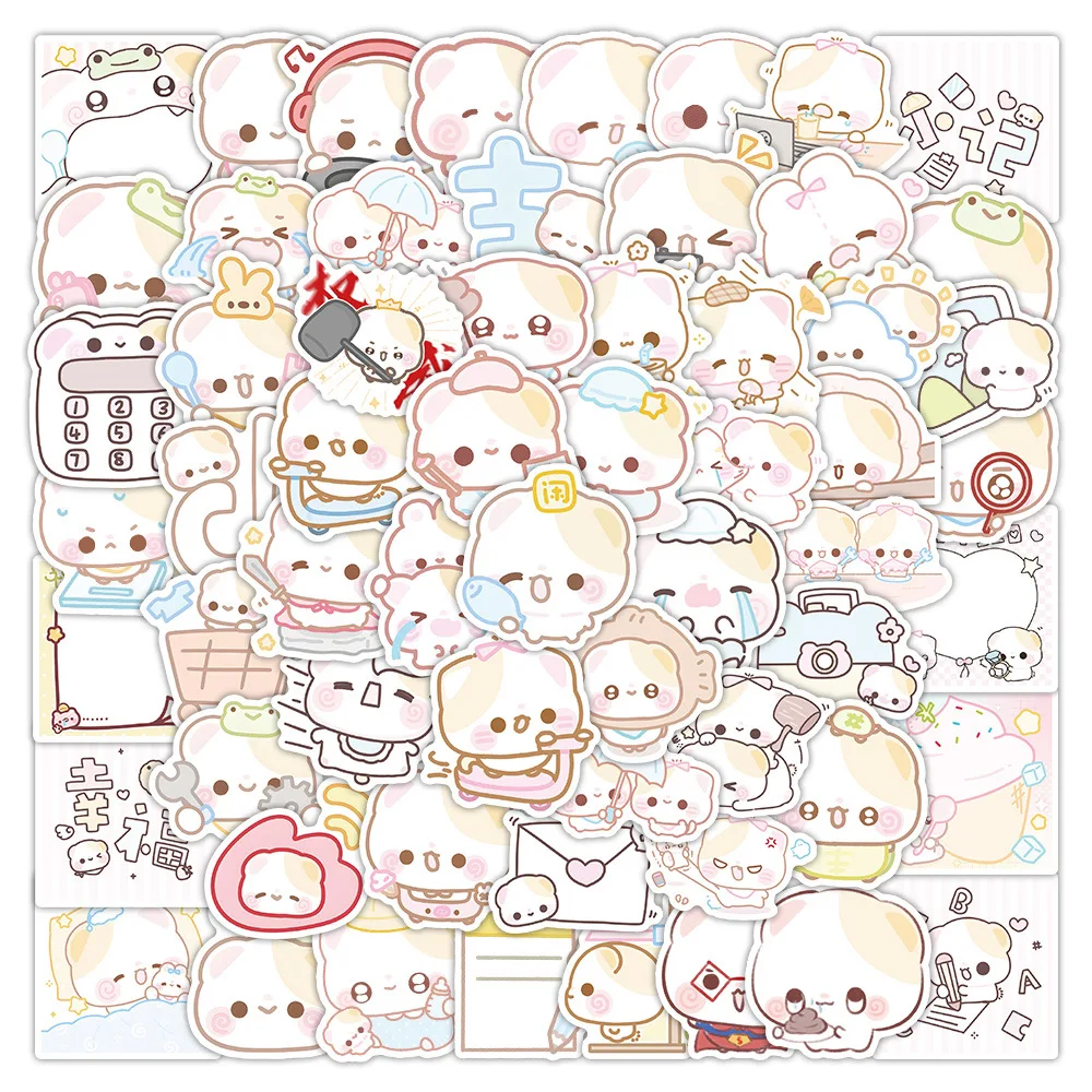 

65Pcs Cute little bear Series Stickers Suitcase Phone Case Water Bottle Waterproof Decoration Diy Sticker Packs