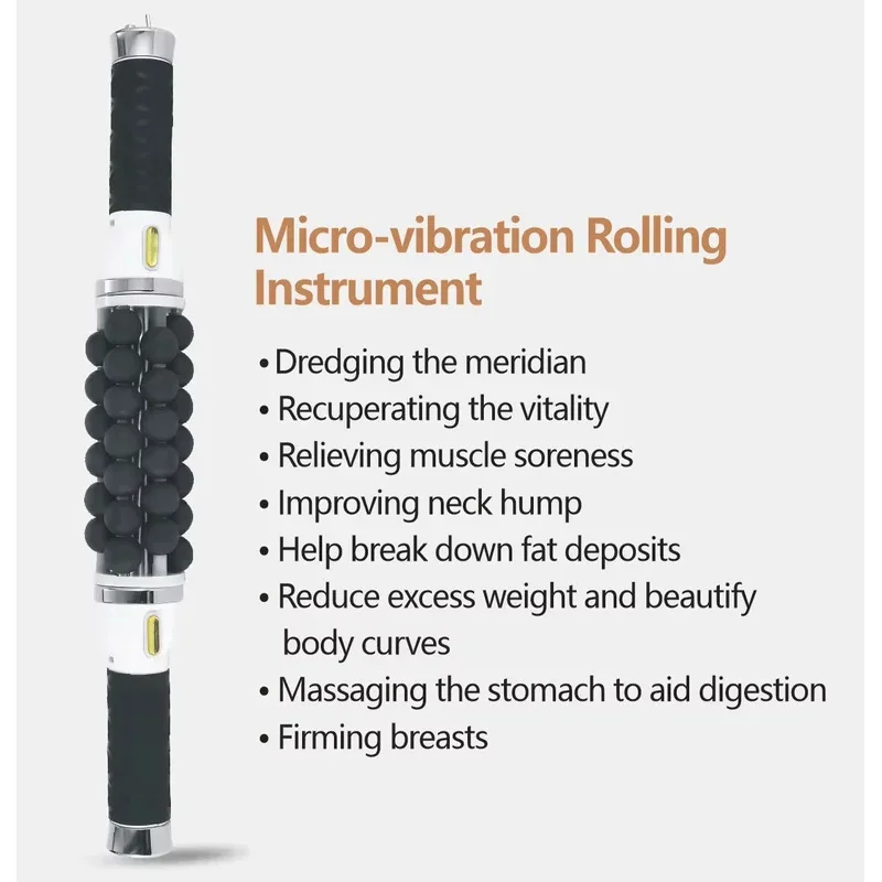 Glow Portable Handheld Lymphdrainage Inner Ball Roller Body Massage Contouring