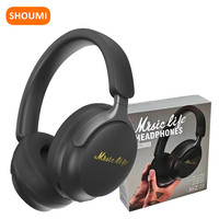 Shoumi Cheap Large Wireless Headphones Bluetooth Earphone Bass Headsets Stereo Helmet with Mic Support Type C Charge Wired Mode