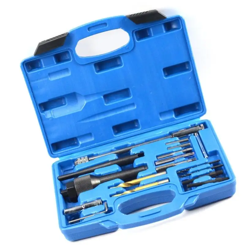 

Y1UD Mechanic Glow Plug Replacement Tool 16Pcs Carbon Steels Extractor Tool For Truck And Heavy Equipment Maintenance