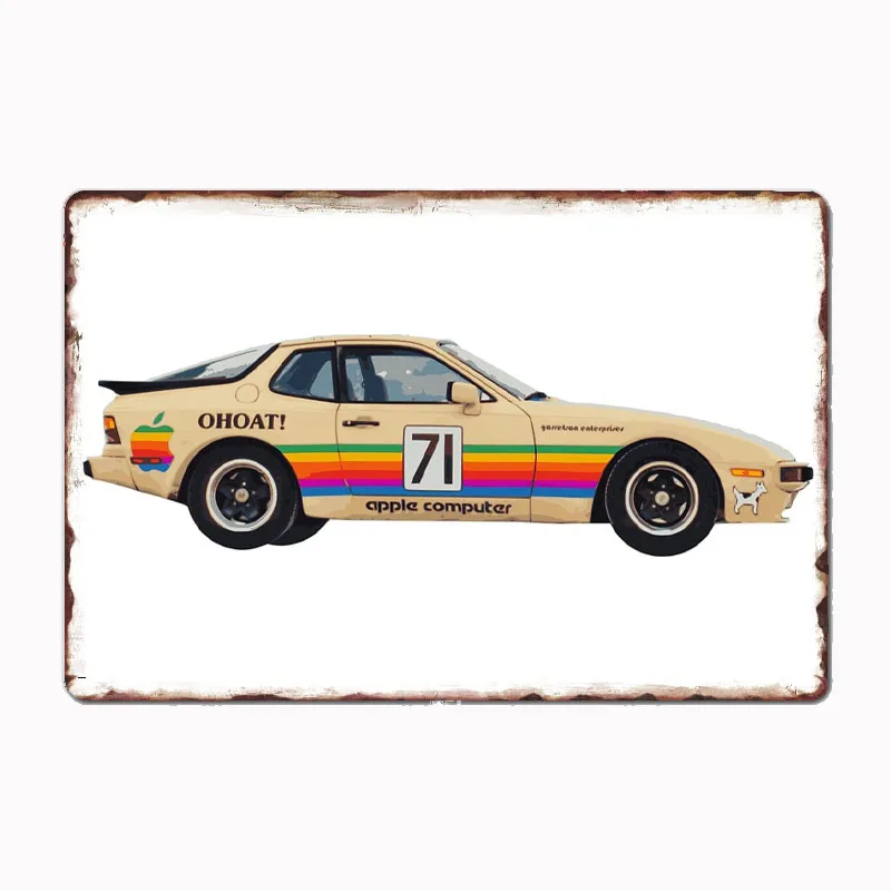 

Vintage Car 944 racing livery 935 K3 Art Race Car Metal Poster Sign Club Custom Indoor Wall Tin Sign Room Decor Home Decor
