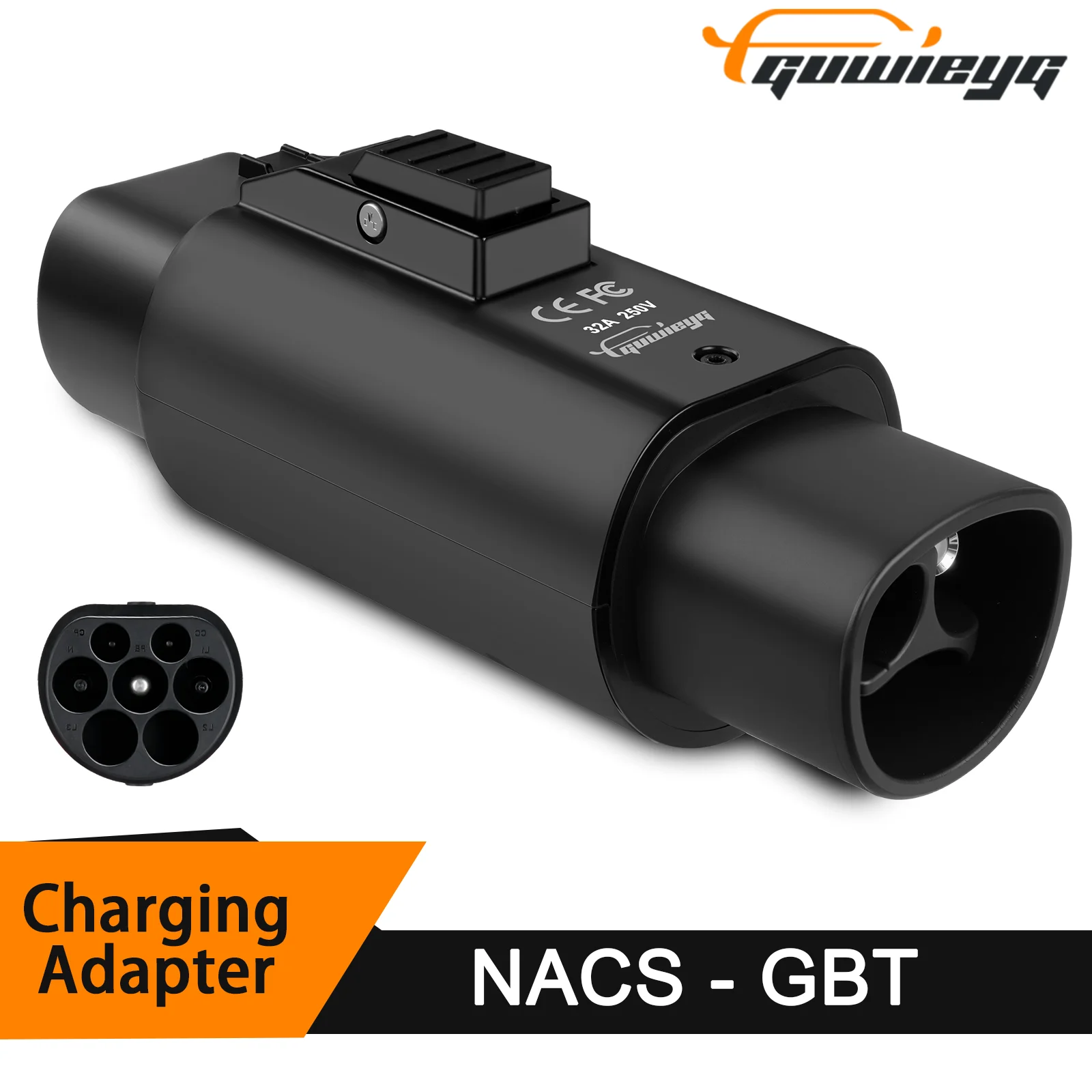 

GUWIEYG EV Adapter 32A Fit for Tesla To GBT Adapter Charging Connector Fit with all GBT Standard Cars