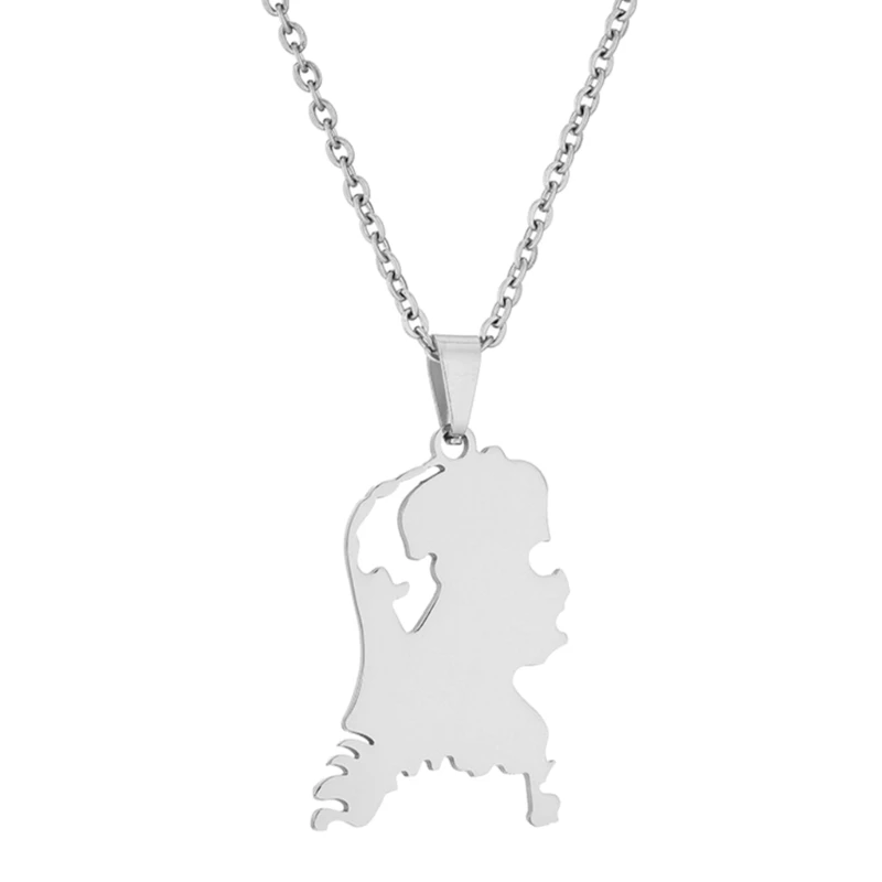 Trendy Silver/Gold Netherlands Country Territory Necklace Unisex Women Men Chain