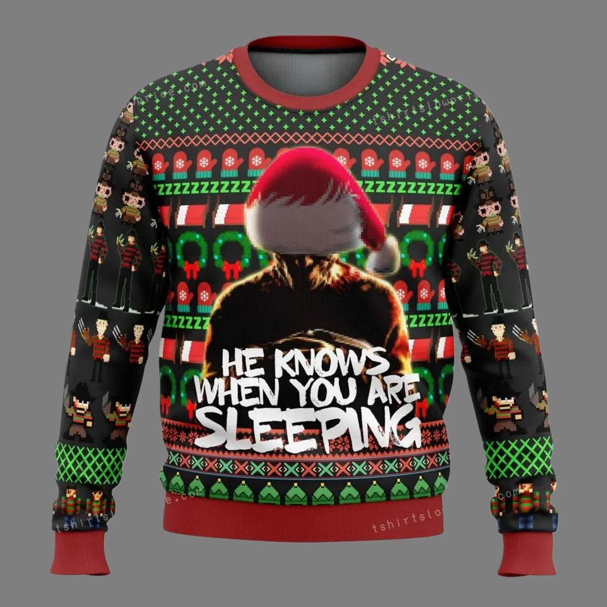 New Jason Themed Ugly Sweater for Friday The 13th Christmas Party Hoodie Oversized Family Adult Autumn/Winter Top 25/26