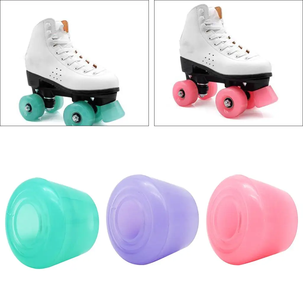 Outdoor patins Toe Stop,Double-Row, Rolhas de Skate Toe, Patinação