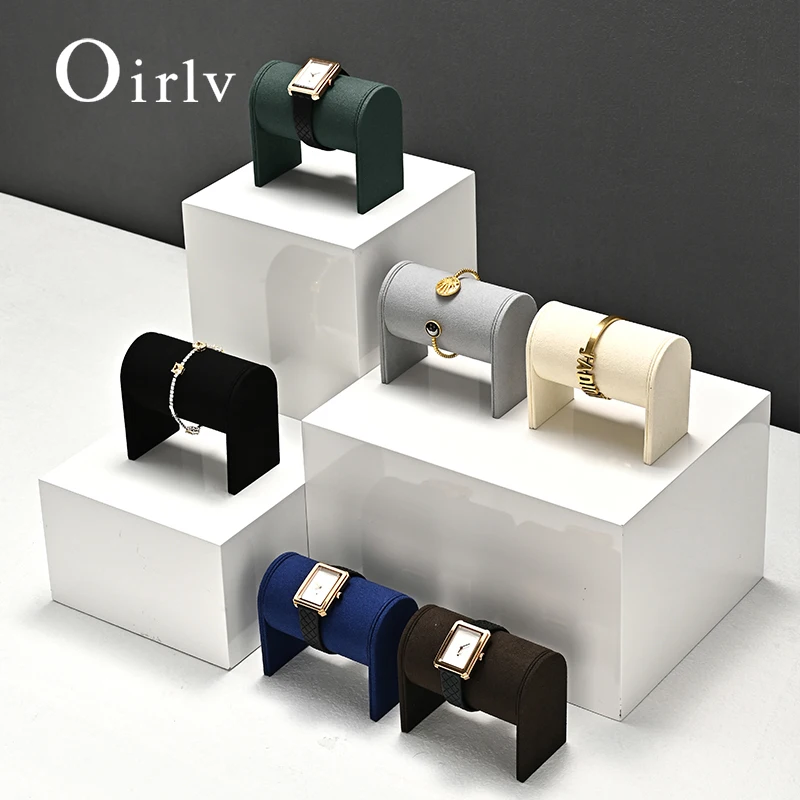 

Oirlv Подставка для часов Органайзер для ювелирных изделий из микрофибры Подставка для часов Стойка для браслета Ювелирные изделия для часов Браслет Опора для фотосъемки
