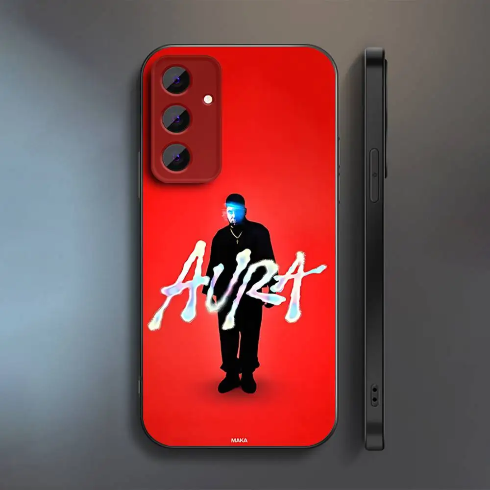 حافظة هاتف Singer Maka Aura 2025 لهاتف سامسونج S 25,24,23,22,30,21,10,9,Ultra,Plus,Lite,FE,4,5G حافظة سوداء ناعمة #3