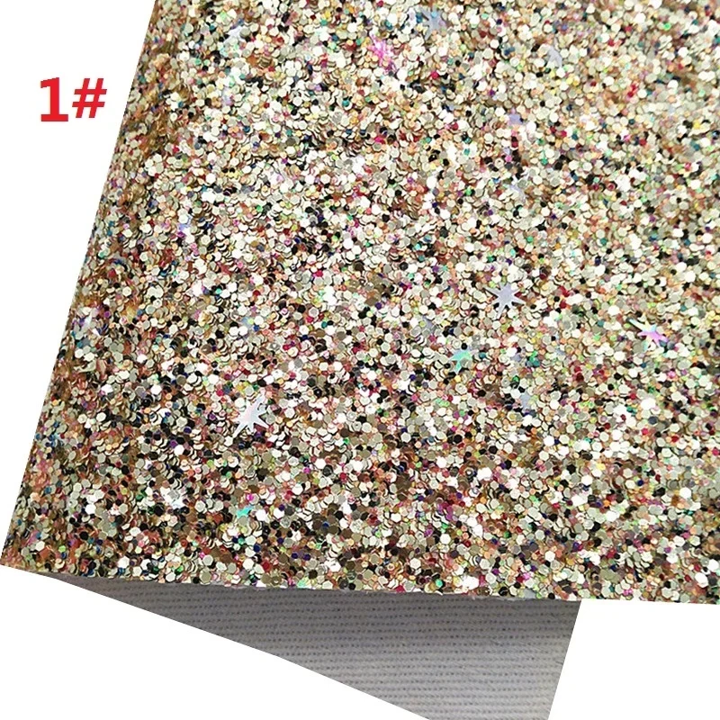 Fogli di pelle glitterata oro griglia in pelle sintetica goffrata floreale liscia pelle verniciata opaca vinile leopardo per fai da te 21x29CM Y474