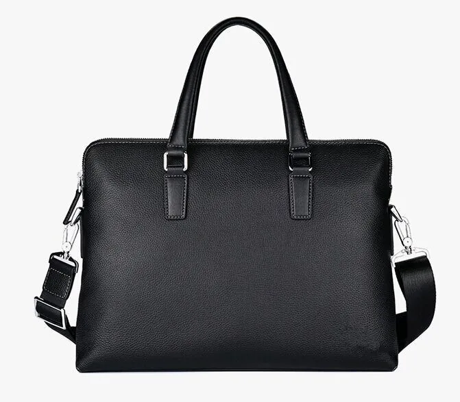 Men\'s briefcase Leather laptop bag casual top layer cowhide business office  handbag shoulder bag drop shipping men bags