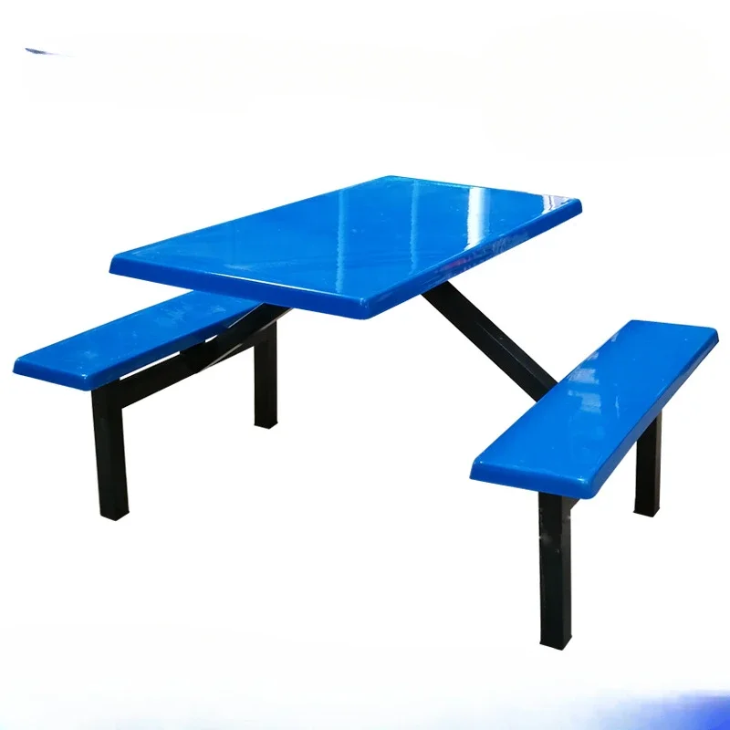 Canteen dining table and chair, school student staff, canteen fast food table and chair, 4 people, 8 people, outdoor leisure col