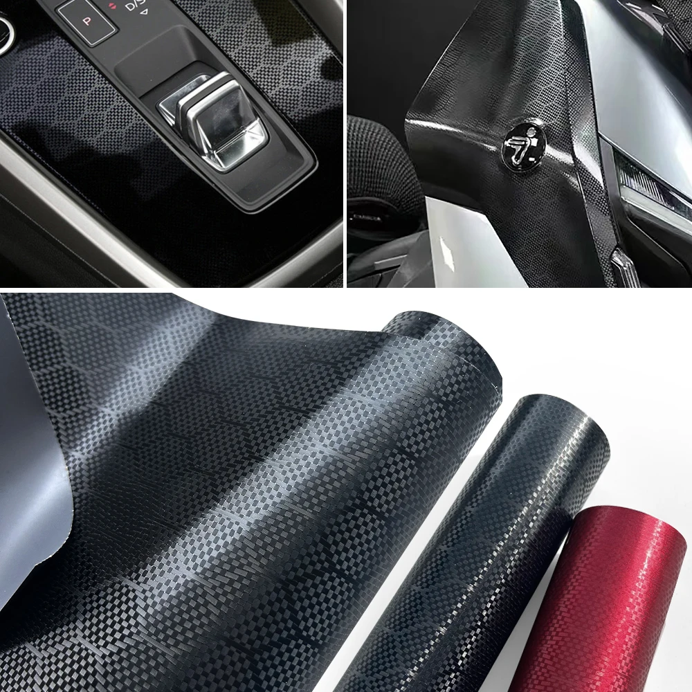 

Car Stickers Carbon Fiber Sticker Diamond Forged Carbon Black Film Change Color Modified Film Car Motorcycle Body Decoration