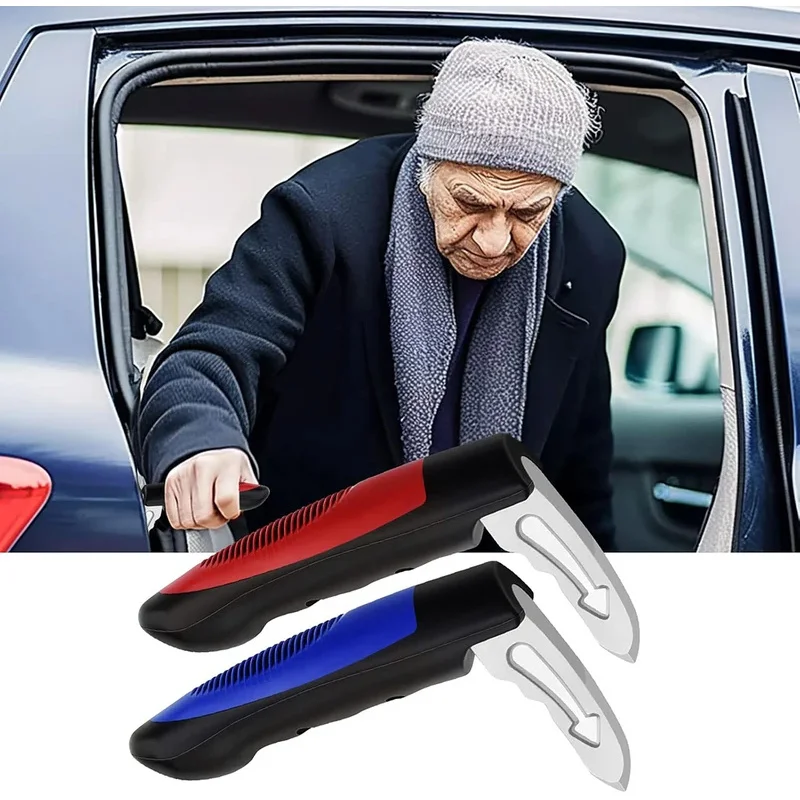 مقبض السيارة قصب باب السيارة مقبض إمساك حامل مساعدة التنقل أداة مساعدة ملحقات السيارات للأطفال المسنين الأسود