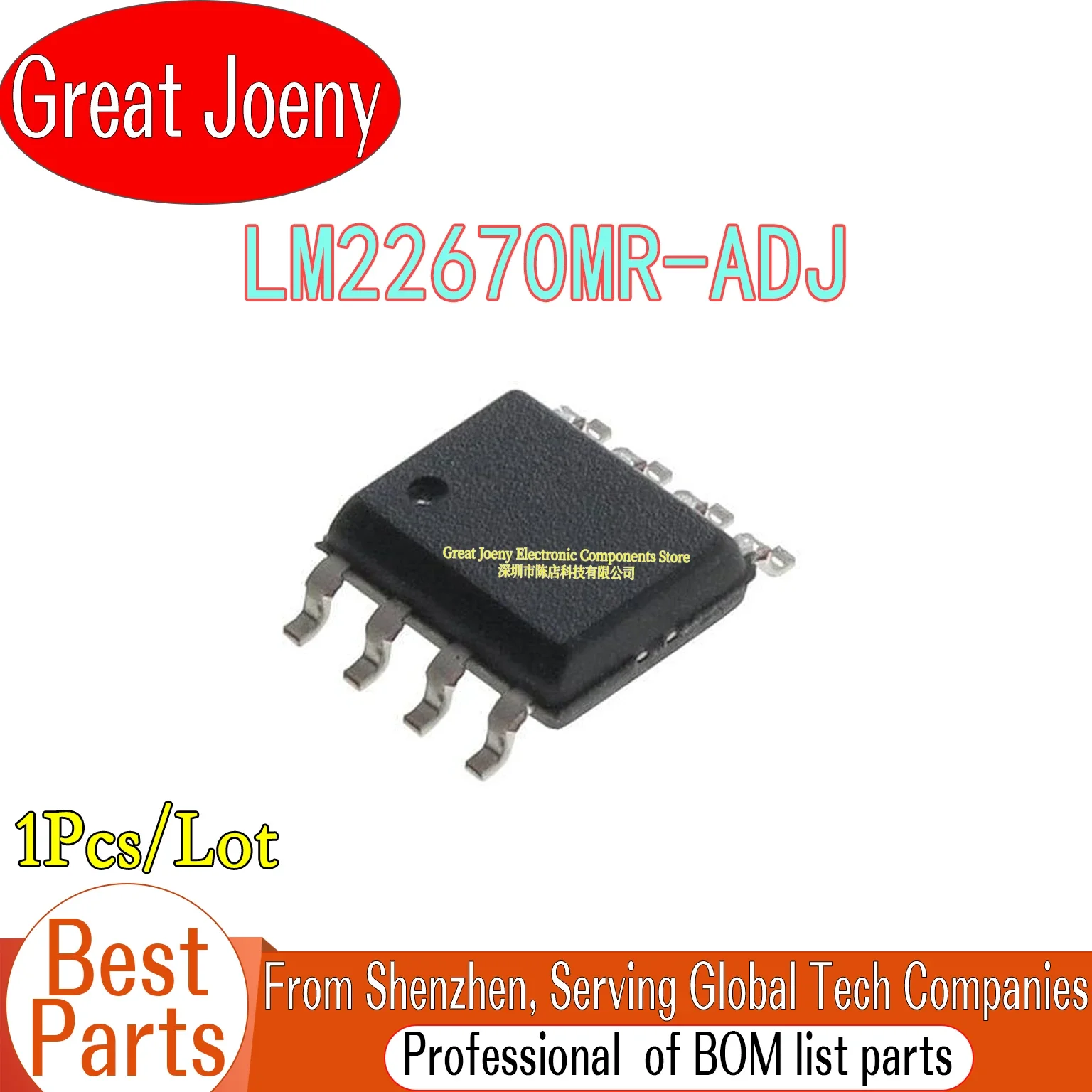 

100% New Original L22670 LM22670MR-ADJ LM22670MR IC Chipset SOP-8 Bulk Best Price