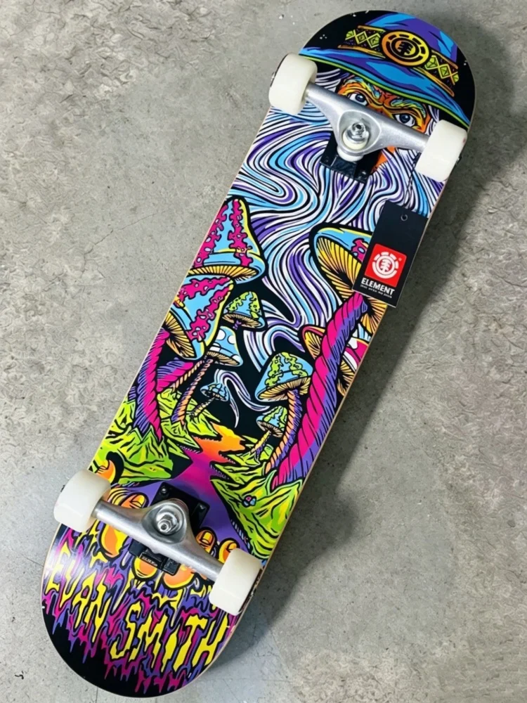 

Brand Discount Element Skateboard 8 in Longboard Street Skateboard Maple Double Concave Deck Double Kick Professional Skateboard