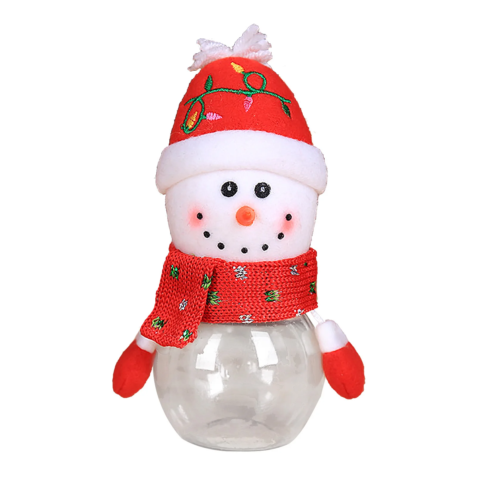 Candy Jar Transparent Decorative Candy Container Festival Theme Cute Candy Jar for Nuts Biscuits Chocolates Holiday Candy Jar