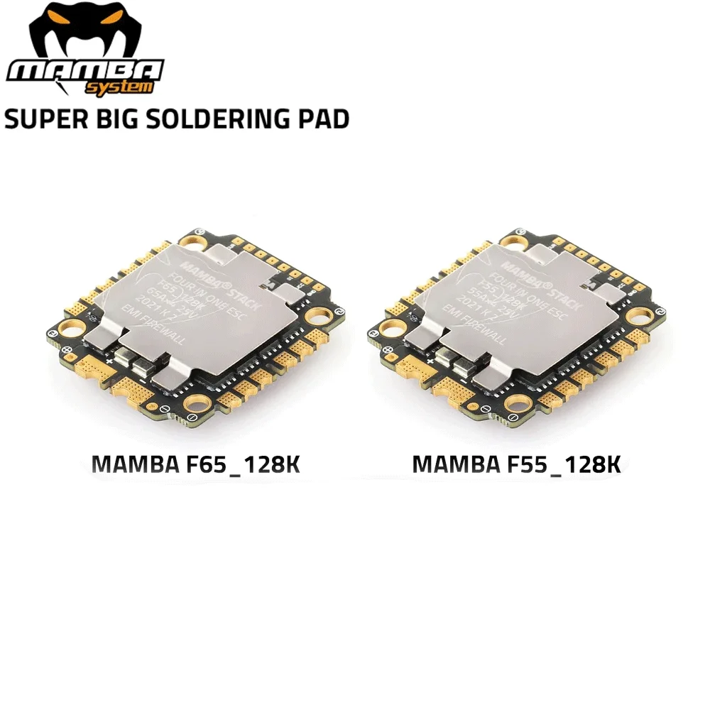 DIATONE MAMBA F55 / F65_128K AM32 4in1 ESC Dshot 300-600-1200 Installation 30.5x30.5mm / M3 4-6S For RC FPV Racing Drone Parts - image 1 of 6