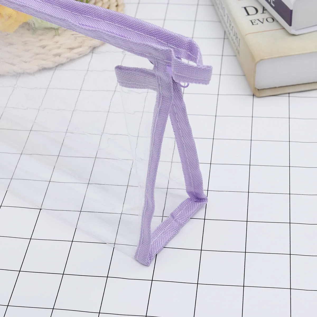 

Women Transparent Small Organizer Bag Portable Toilette Make Up Case Clear Storage Pouch Travel Camping Business Trip