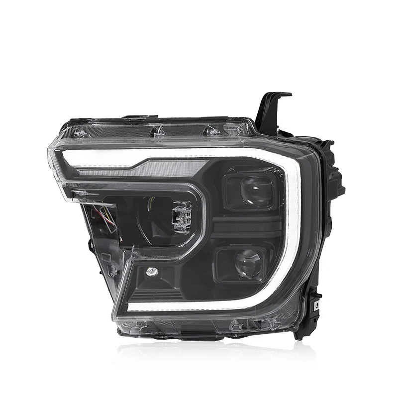 For Ford Ranger 2022-2025 LED Car Headlight Assembly Upgrade with Flowing Turn Signal and 2 Projector Lens Accessories