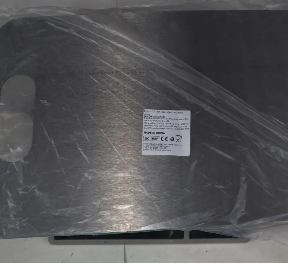 

Разделочная доска из нержавеющей стали, двухсторонняя антибактериальная утолщенная кухонная доска с защитой от плесени, экологически чистая конструкция с защитой от запаха