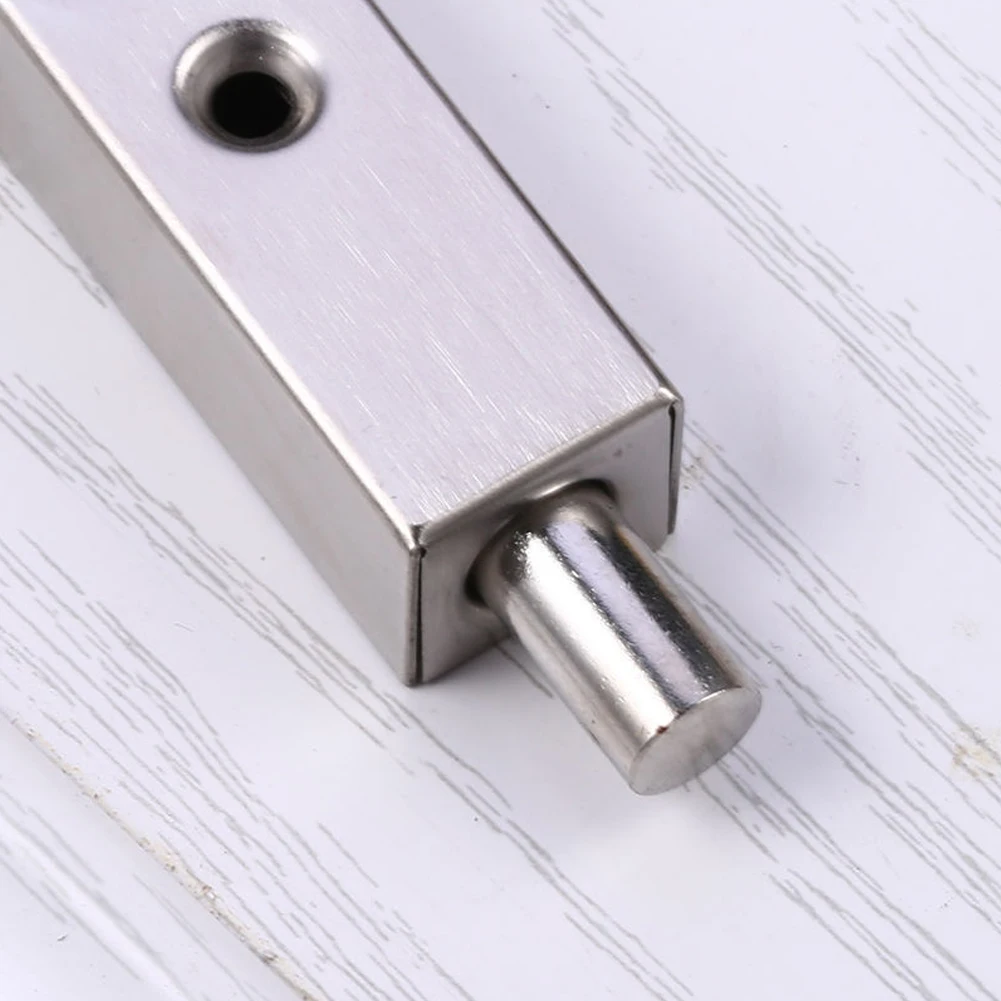 Door Hardware Flush Bolt Brushed For Double Opening Door High Tension Spring Hold Bolt Modern Design Brand New