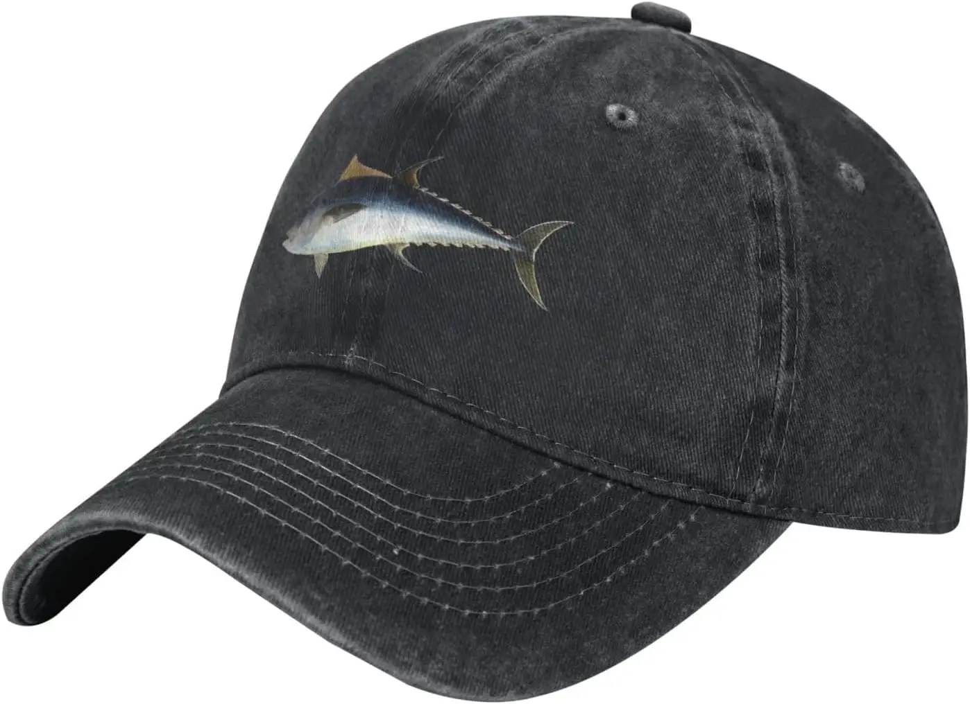 

Бейсбольная кепка с рисунком тунца, хлопковая, низкопрофильная, регулируемая, для рыбалки, унисекс