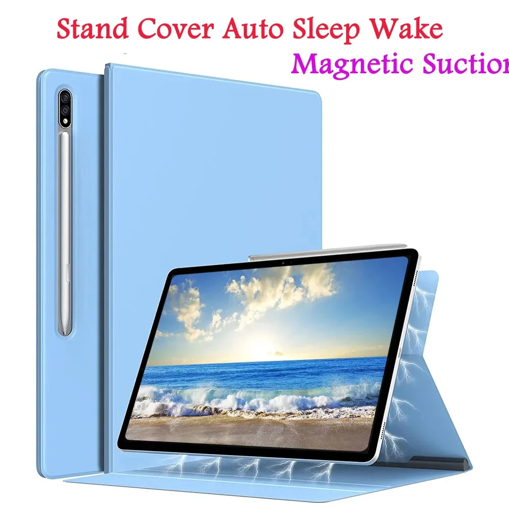 

Magnetic Case for Samsung Galaxy Tab S8 Plus 12.4 S7 11 S8 SM-X700 X706 Plus 12.4 S7 FE 12.4 Ultra Slim Thin Cover Smart Cover