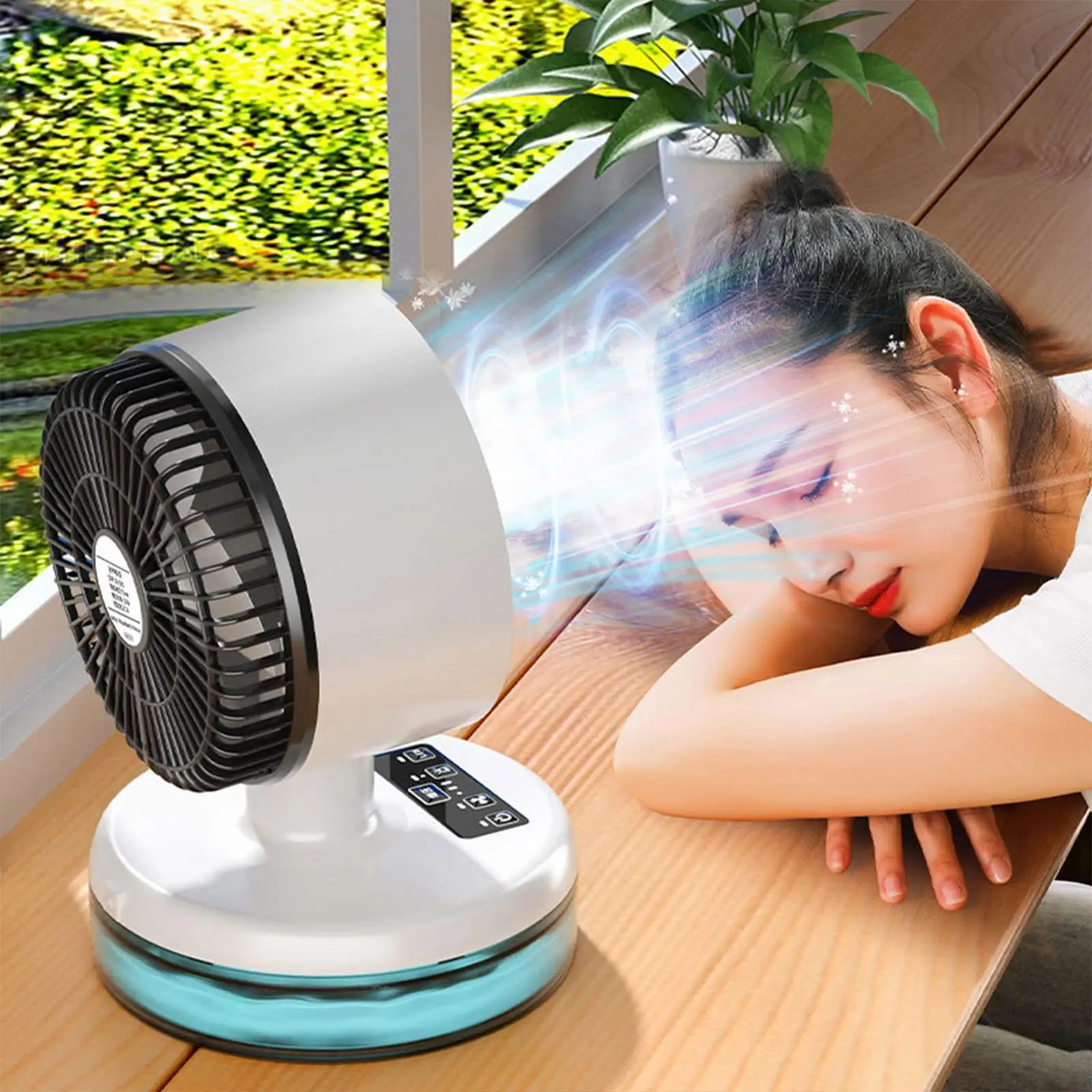 공기 순환 선풍기 플러그 앤 플레이 책상 선풍기, 데스크탑 침실 홈 오피스용
