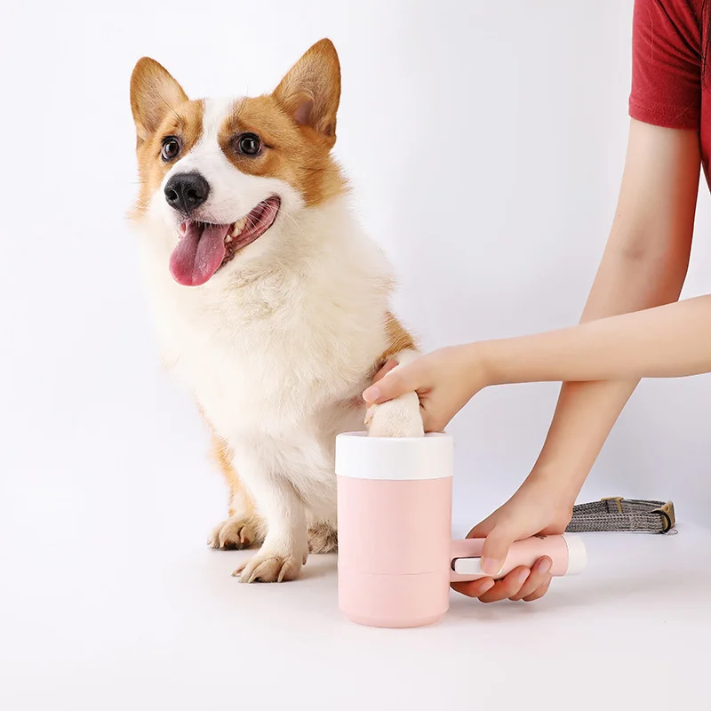 Producto de limpieza automático ecológico para patas de mascotas, taza de limpieza para lavado de pies de perro de silicona suave, secador para gatos