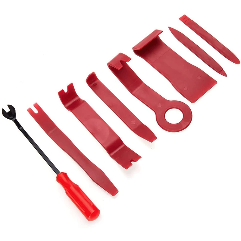 8Pack Auto Trim Removal Tool Set For Car Audio Dash Door Panel Window Molding Fastener Remover Tool Kit With Storage Bag