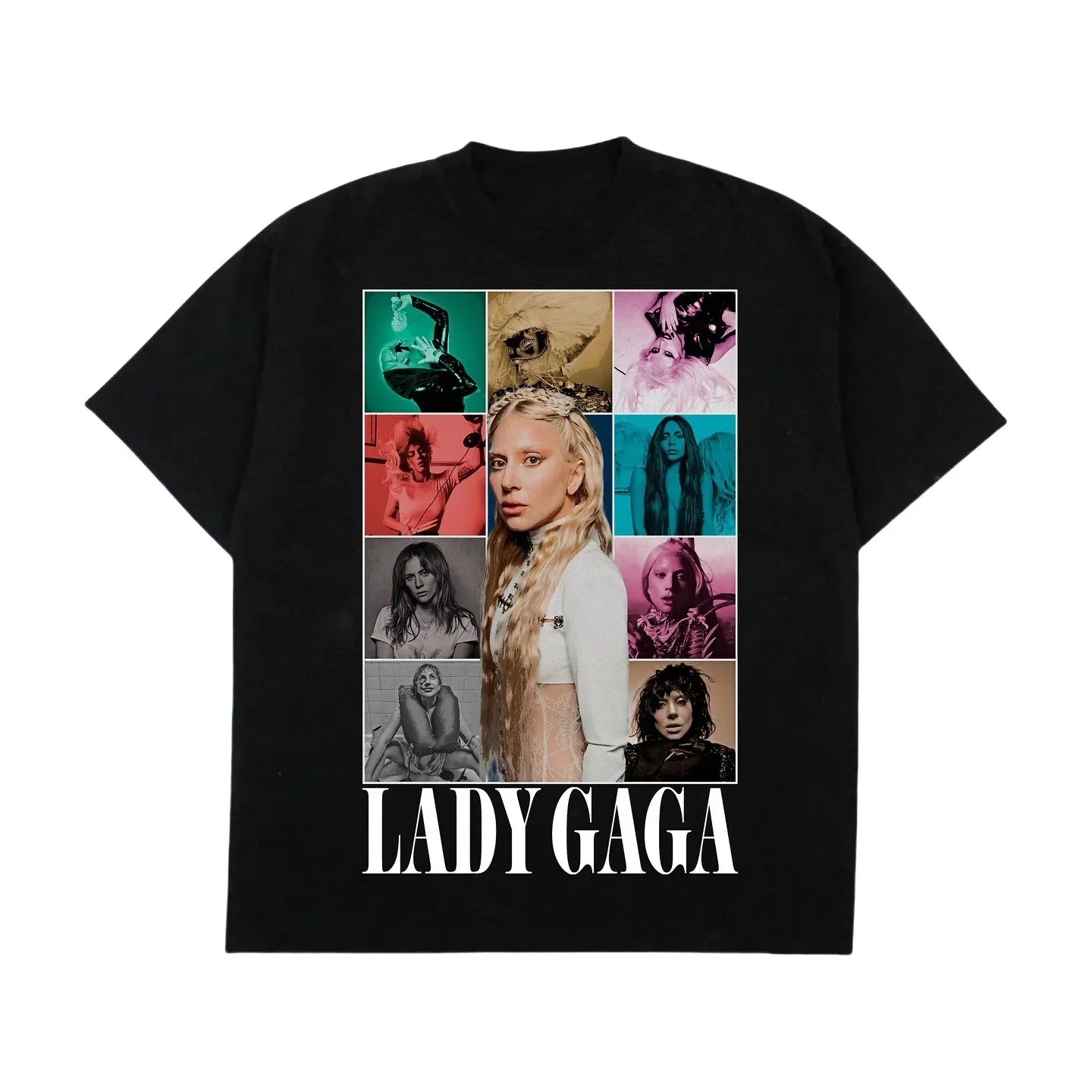 

2025 Lady Gaga T-Shirt Women Cotton Tees Retro Lady Gaga Short Sleeve Brand T-shirt Unisex Summer Y2k Tops Men's Clothing